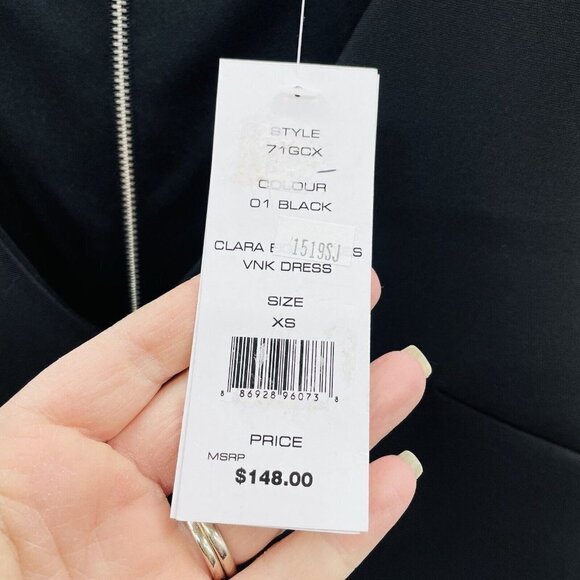 French Connection Womens Size XS Clara Eight Scuba Shift Dress Sleeveless $148 - Picture 8 of 9